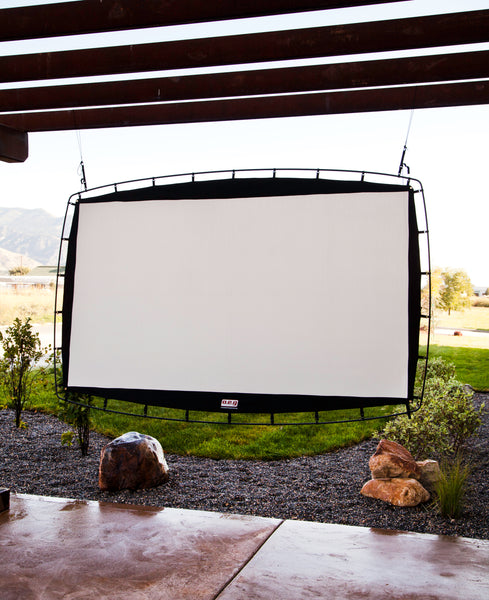 Do I need a projector screen for outdoors?