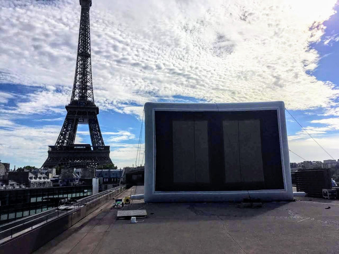 The lightest inflatable screens in the world - Halluciné from France