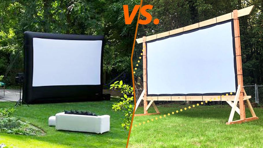 Inflatable movie screens vs permanent screens for business