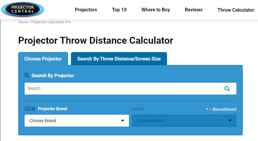 Best Projector calculator recommended for outdoor screenings