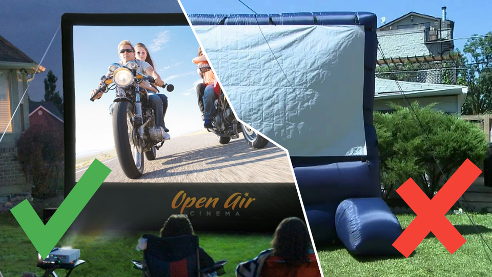 Cheap versus Quality Inflatable Screens